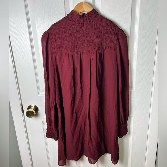 Reformation Brandi Long Sleeve Mini Dress L - Picture 3 of 10